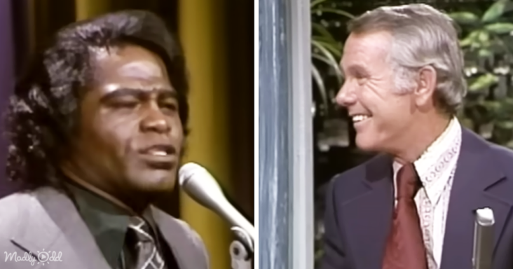 James Brown and Johnny Carson