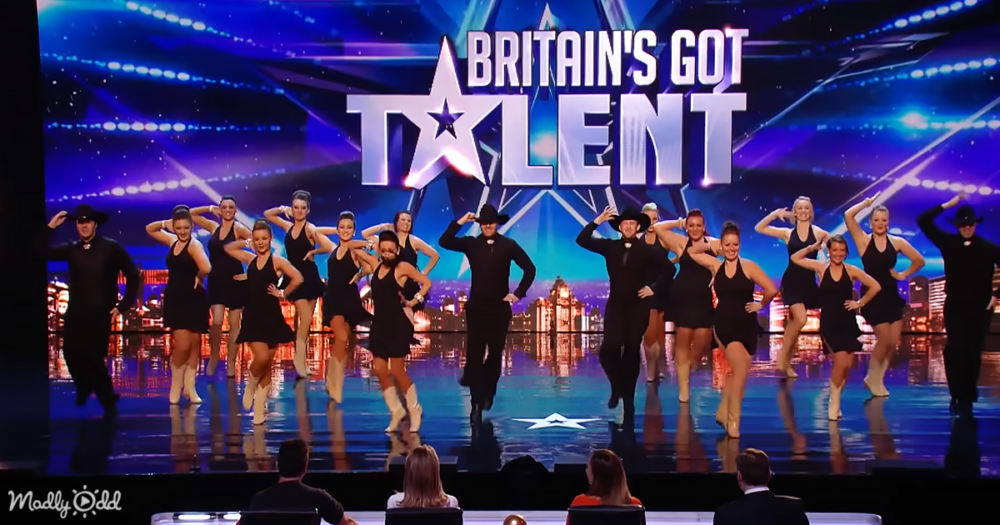 Cowboys dancing on BGT