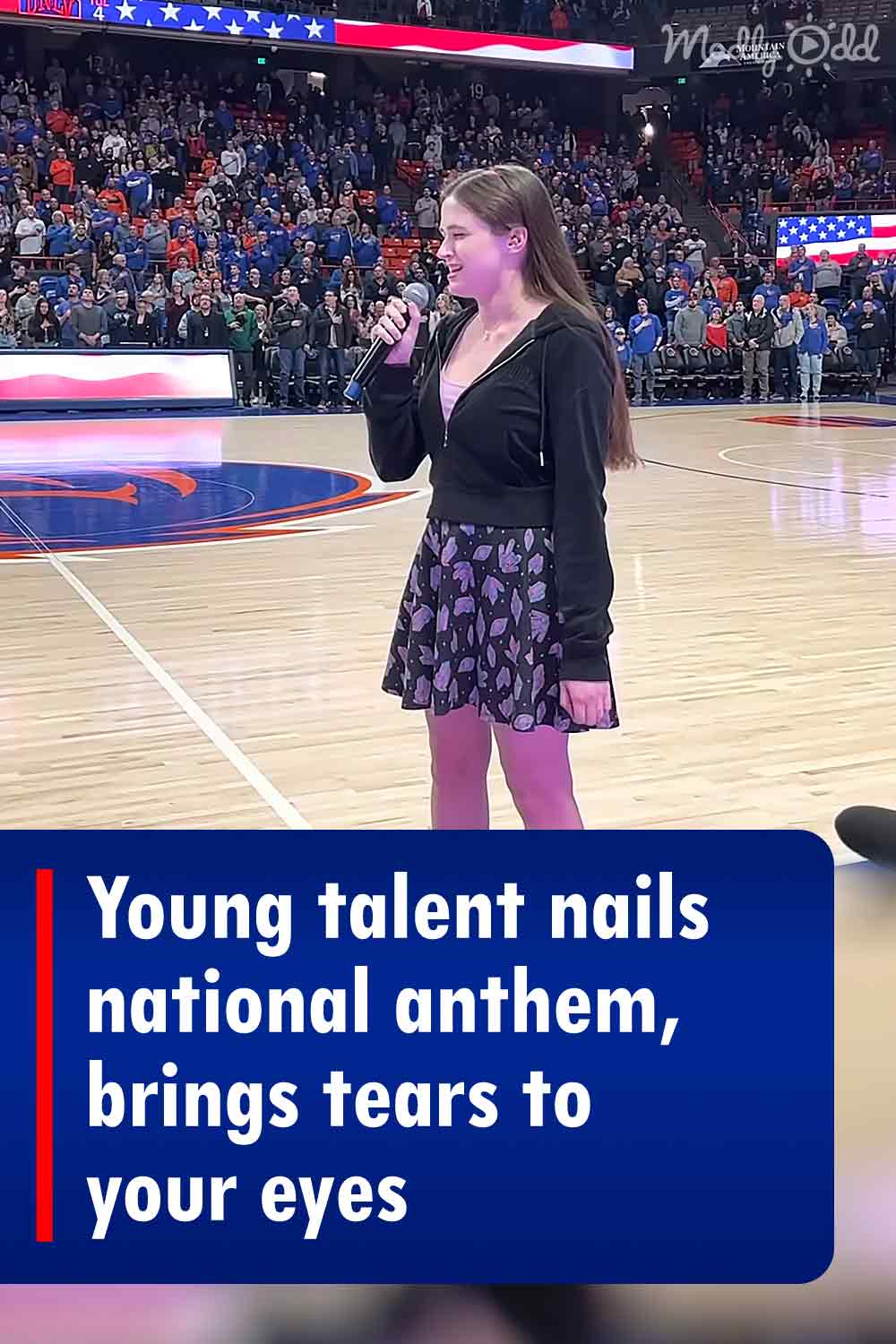 Young talent nails national anthem, brings tears to your eyes