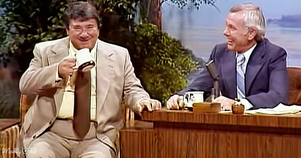 Buddy Hackett and Johnny Carson