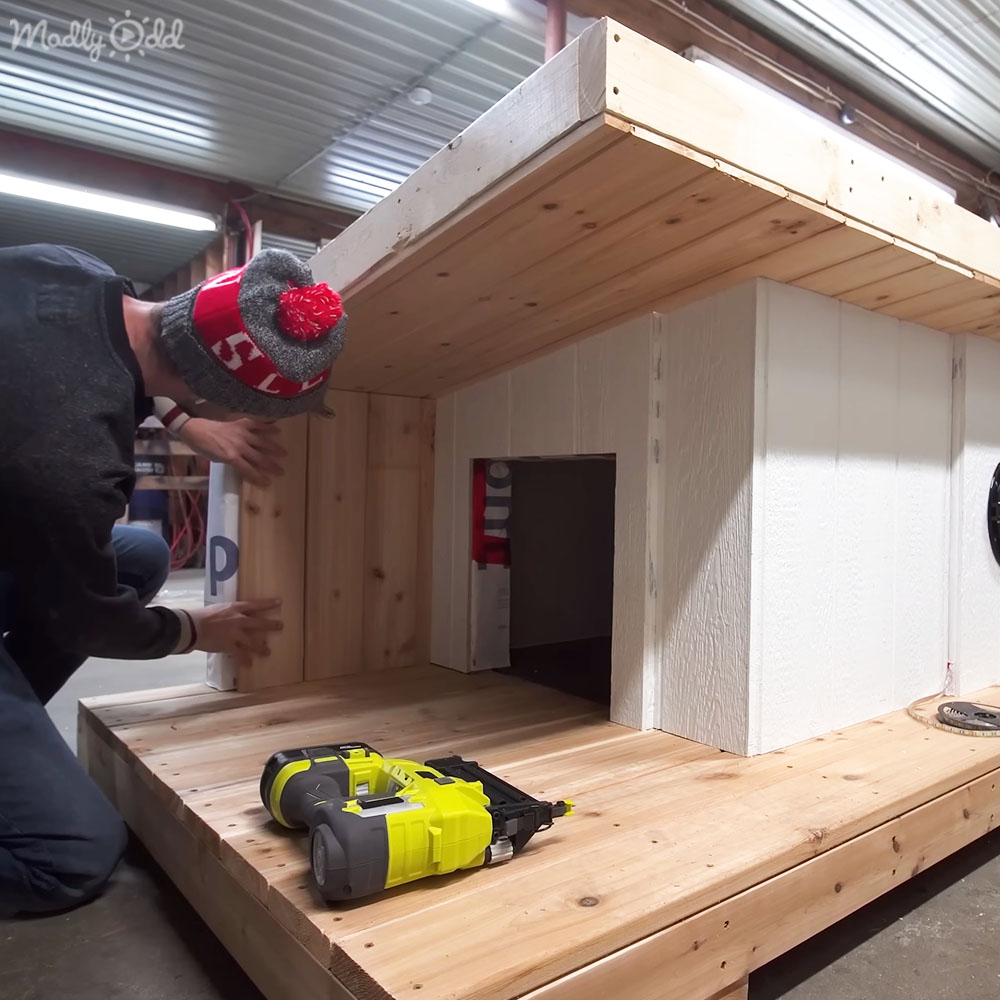 Finished DIY luxury dog house