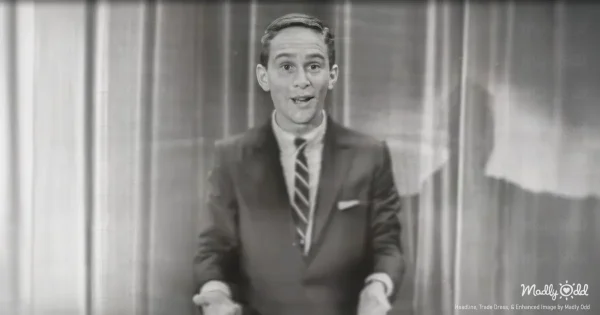 A young Joel Grey performing on a 1950s variety show stage