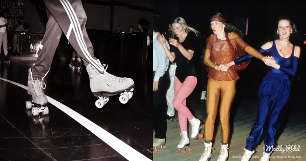 A warm 1970s living room with wood-paneled walls, featuring a glowing Philco television set while a family gathers on plaid furniture. Soft amber light streams through sheer curtains as savory pot roast aromas waft from the adjacent kitchen.